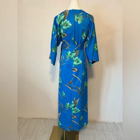 Vintage Tori Richard for Liberty house Hawaiian dress with side slit size 10 - Picture 4 of 12